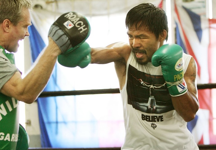 Manny Pacquiao Training With Freddie Roach